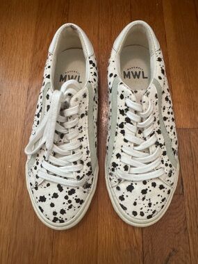 Madewell Sidewalk Low-Top Sneakers in Spotted Calf Hair